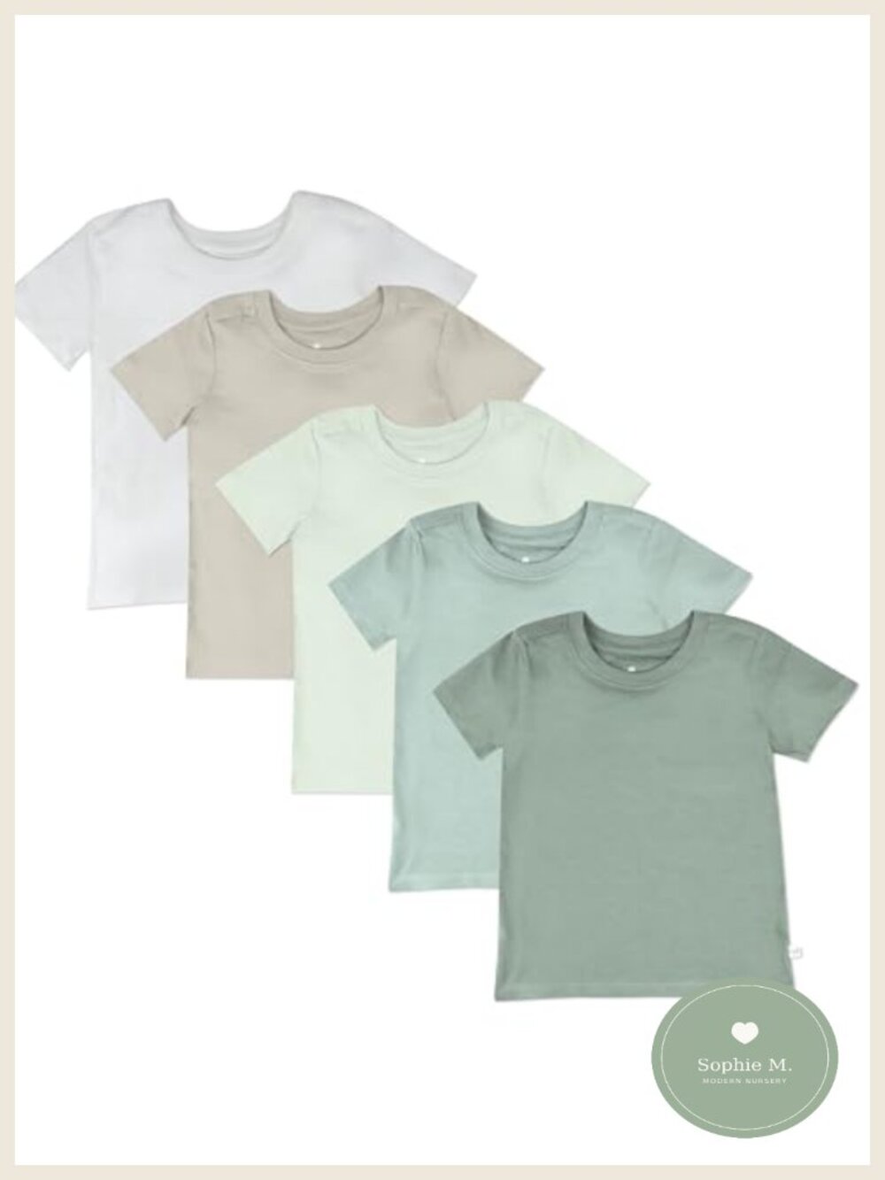 10 Pack Cotton Short Sleeve Baby Toddler Tees - Picture 1 of 1
